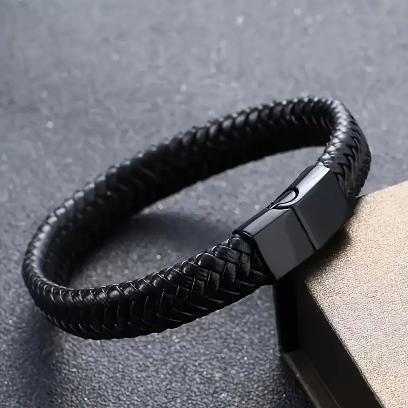 Men's Braided Leather Bracelet